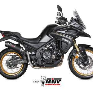 Mivv Slip-On Oval black con tapa carbono Voge Valico 525 DSX 2024-25