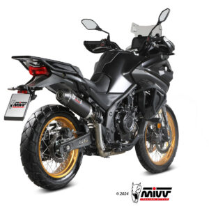 Mivv Slip-On Oval black con tapa carbono Voge Valico 900 DSX 2024-25