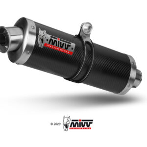 Mivv Slip-On Oval carbono Suzuki GSF 600 Bandit 2000-04