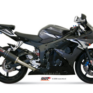 Mivv Slip-On Oval carbono Yamaha YZF 600 R6 2003-05