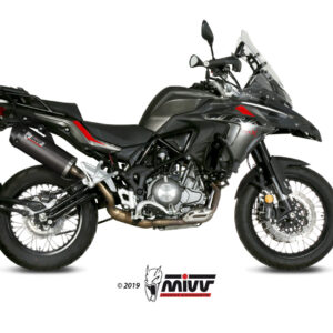 Mivv Slip-On Oval carbono con tapa carbono Benelli TRK 502 X 2018-25