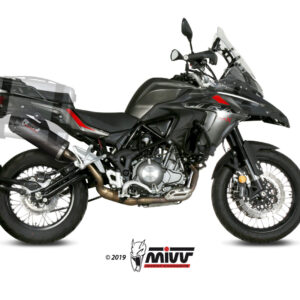 Mivv Slip-On Oval carbono con tapa carbono Benelli TRK 502 X 2018-25