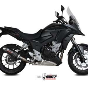 Mivv Slip-On Oval carbono con tapa carbono Honda CB 500 X 2016
