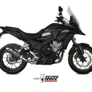 Mivv Slip-On Oval carbono con tapa carbono Honda CB 500 X 2017-20