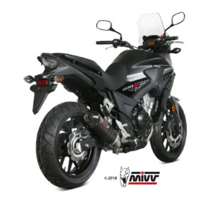 Mivv Slip-On Oval carbono con tapa carbono Honda CB 500 X 2017-20