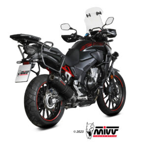 Mivv Slip-On Oval carbono con tapa carbono Honda CB 500 X 2021-25