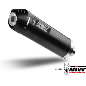 Mivv Slip-On Oval carbono con tapa carbono Honda CB 500 X 2021-25