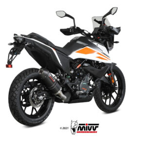 Mivv Slip-On Oval carbono con tapa carbono KTM 390 Adventure 2020-24