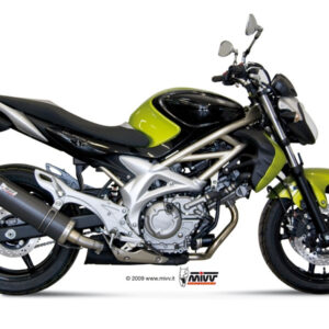 Mivv Slip-On Oval carbono con tapa carbono Suzuki Gladius 2009-15