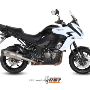 Mivv Slip-On Oval titan con tapa carbono Kawasaki Versys 1000 2015-18