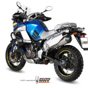 Mivv Slip-On Oval titan con tapa carbono Yamaha XT 1200 Z Superténéré 2010-20