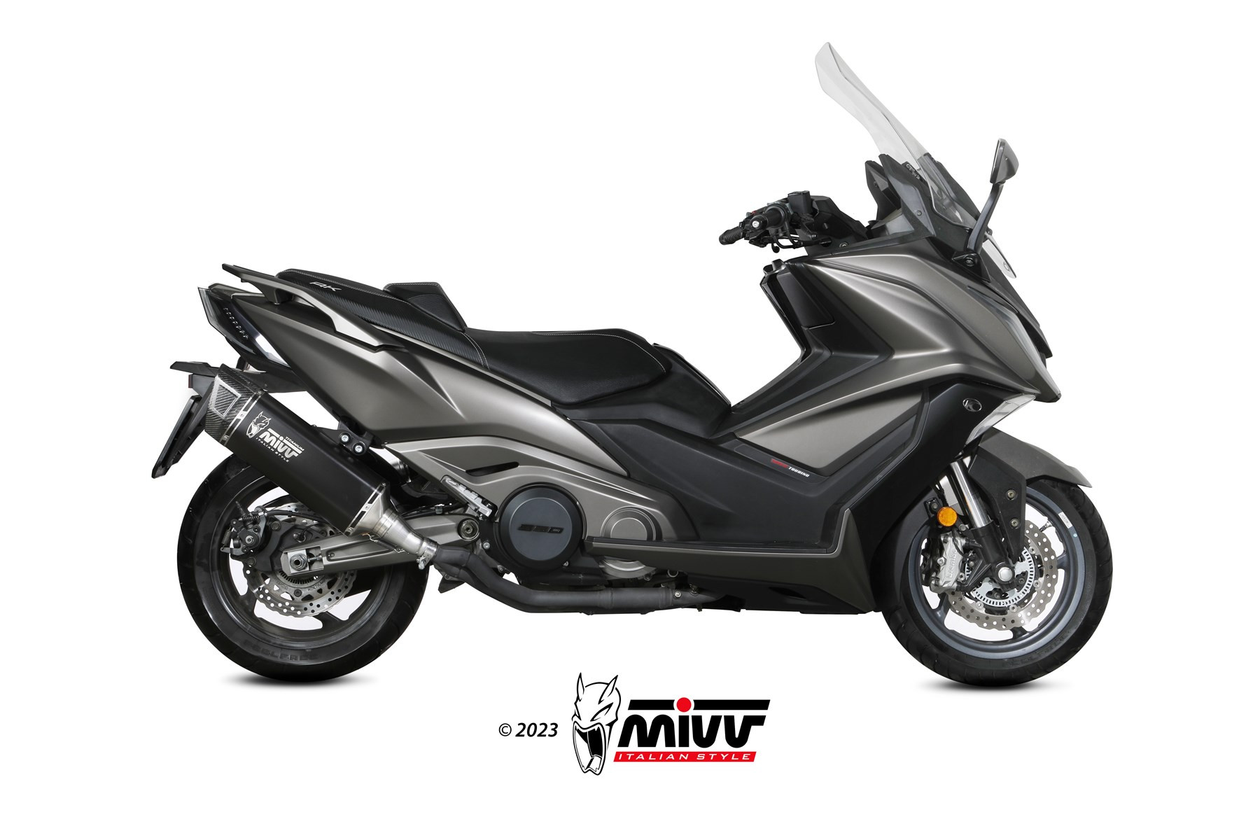 Mivv Tubo no kat (compatible con silenciadores Mivv y Originales) Kymco AK550 2021-24