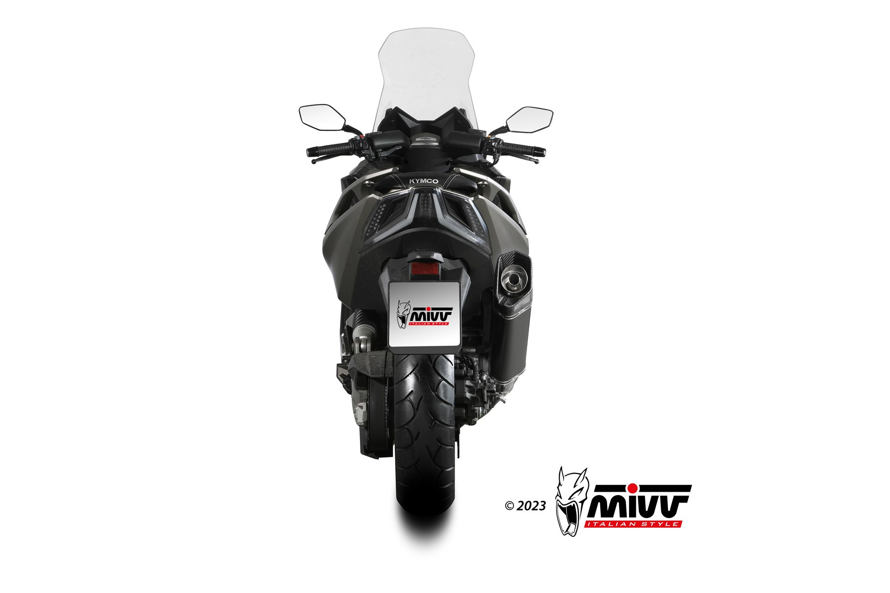 Mivv Tubo no kat (compatible con silenciadores Mivv y Originales) Kymco AK550 2021-24