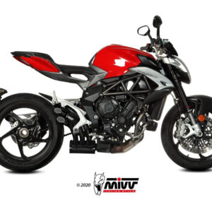 Mivv Slip-On Speed edge Black MV Agusta Brutale 800 RR 2017-25