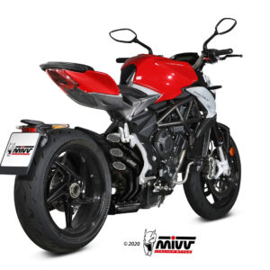 Mivv 2 Slip-On Suono black con tapa carbono Yamaha YZF 1000 R1 2009-14