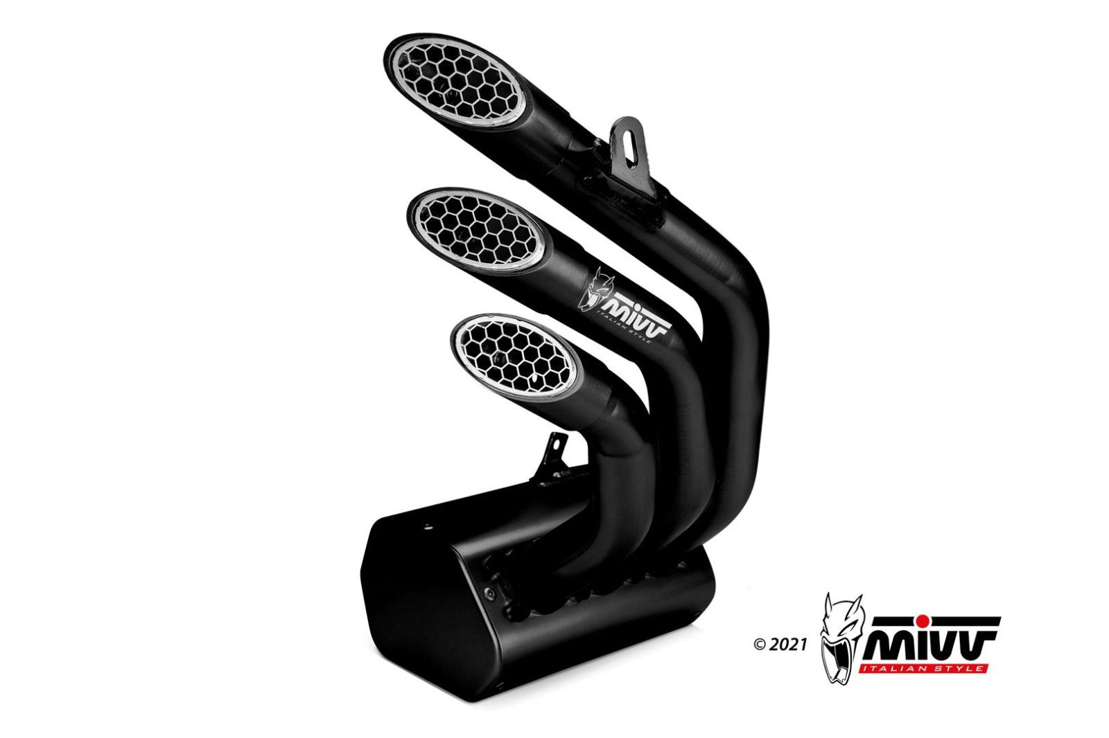 Mivv 2 Slip-On Suono black con tapa carbono Yamaha YZF 1000 R1 2009-14