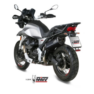 Mivv Slip-On Speed edge Black Moto Guzzi V85 TT 2019-25