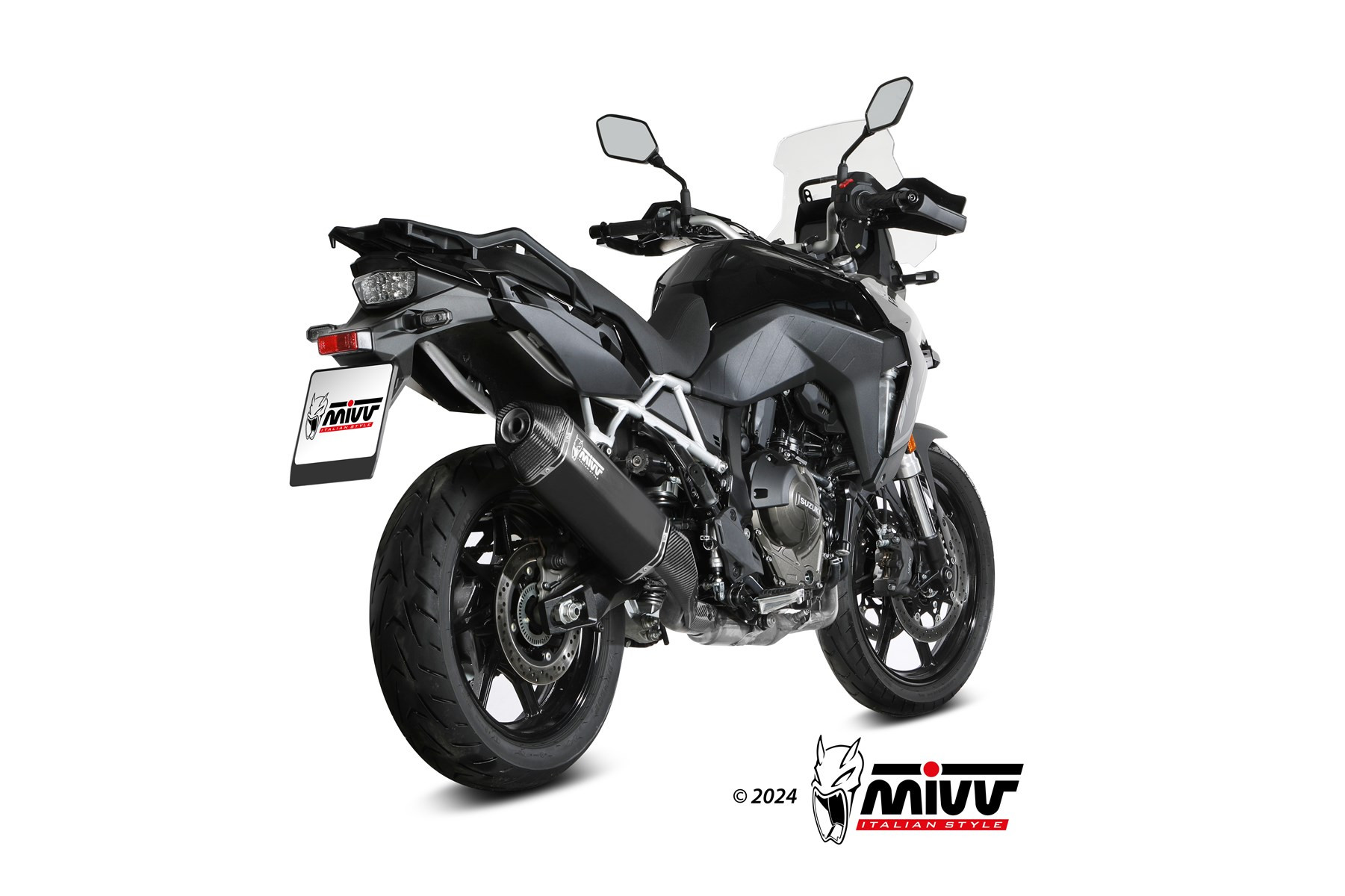 Mivv Slip-On Speed edge Black Suzuki V-Strom 800 de 2023-25