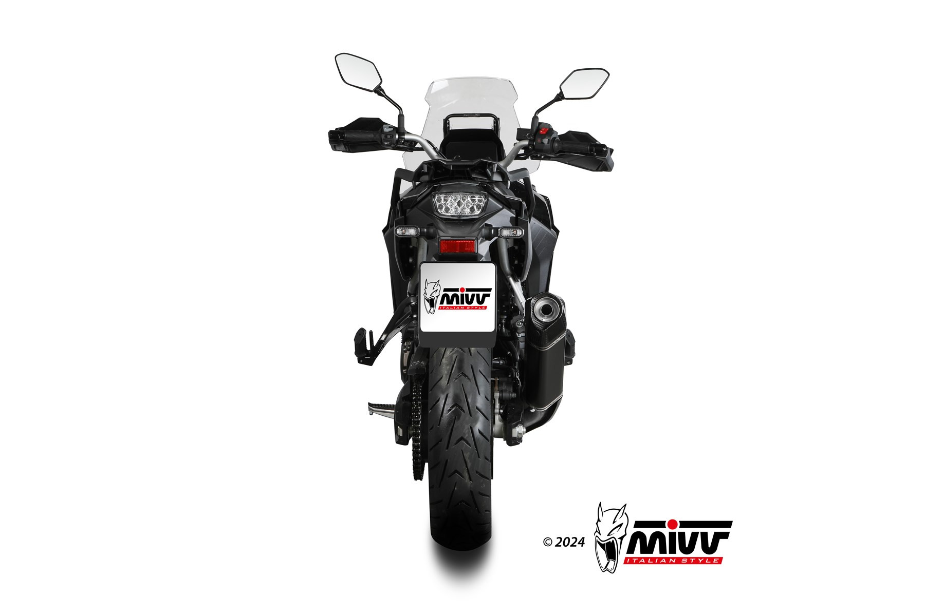 Mivv Slip-On Speed edge Black Suzuki V-Strom 800 de 2023-25