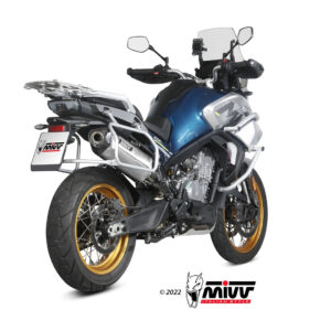 Mivv Slip-On Speed edge Black CF Moto 800MT 2022-25