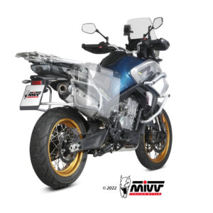 Mivv Slip-On Speed edge Black CF Moto 800MT 2022-25