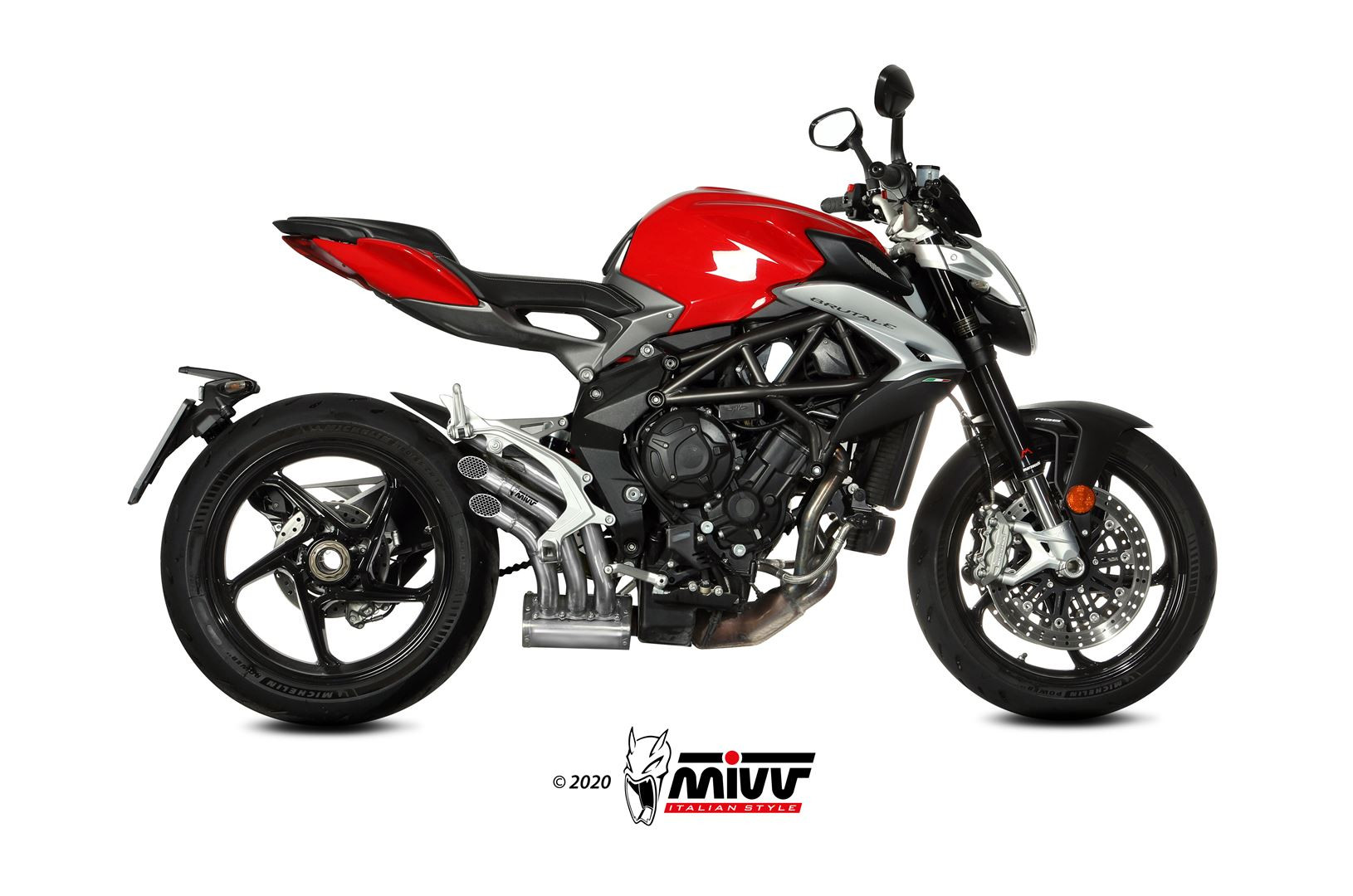 Mivv Slip-On Speed edge St. Steel MV Agusta Brutale 800 RR 2017-25