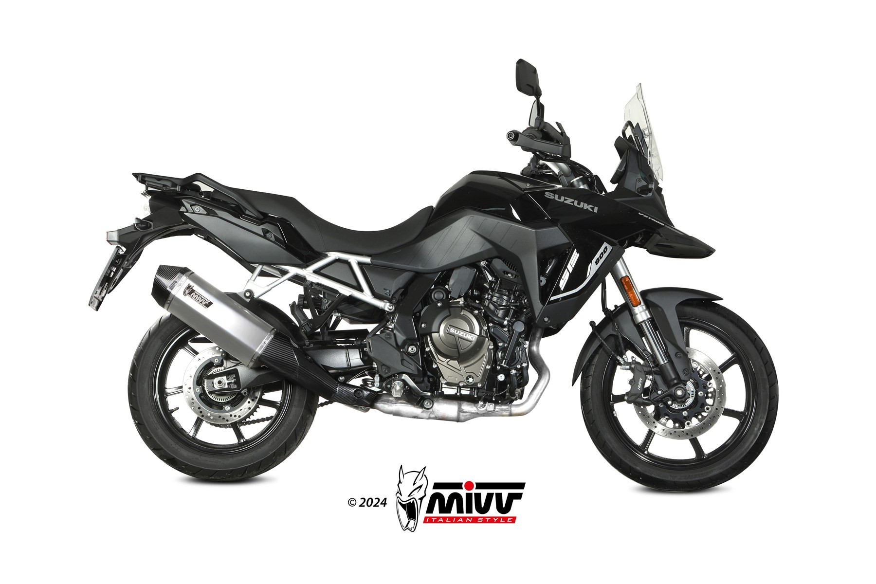 Mivv Slip-On Speed edge Black Suzuki V-Strom 800 de 2023-25