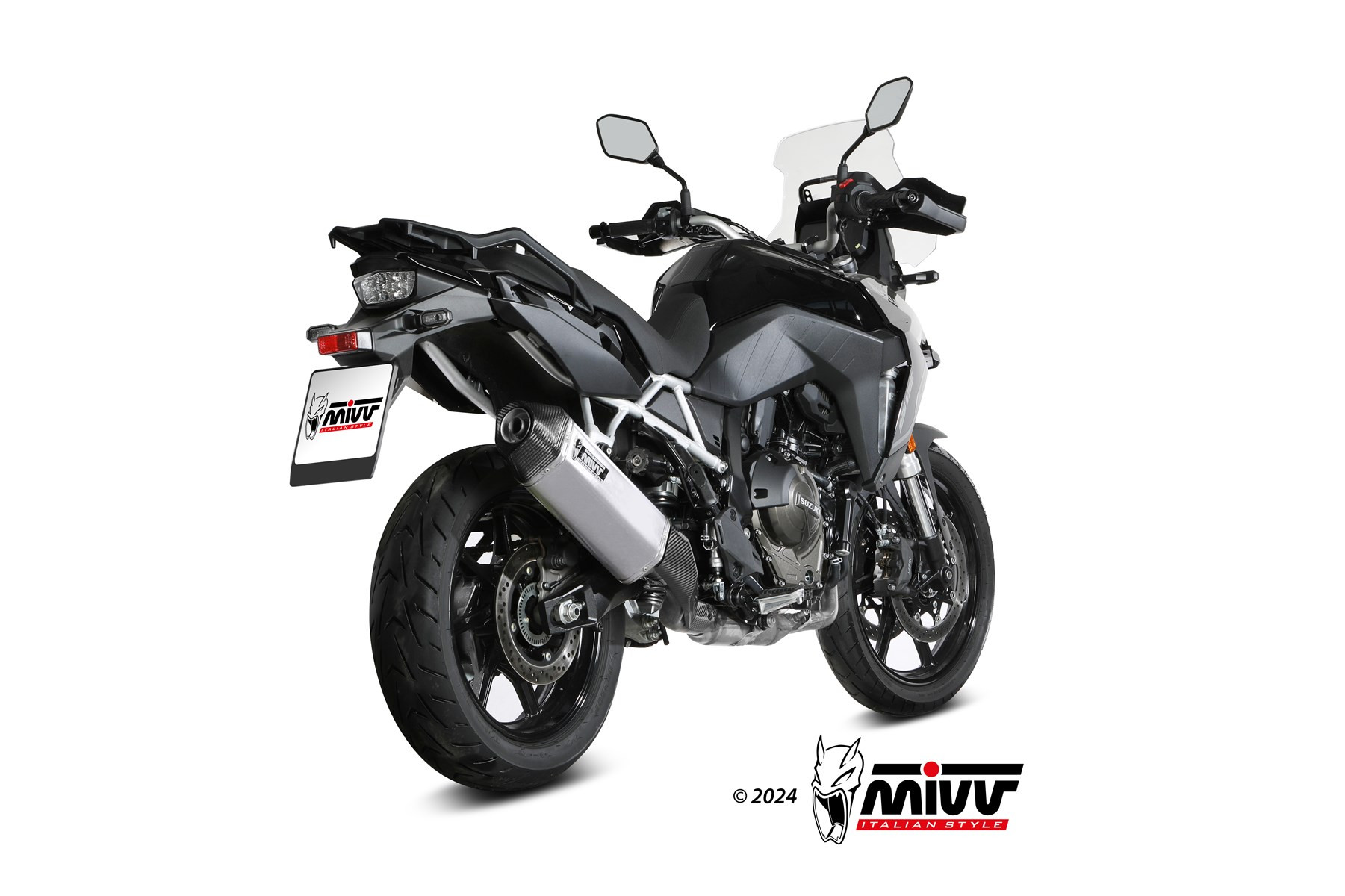 Mivv Slip-On Speed edge Black Suzuki V-Strom 800 de 2023-25