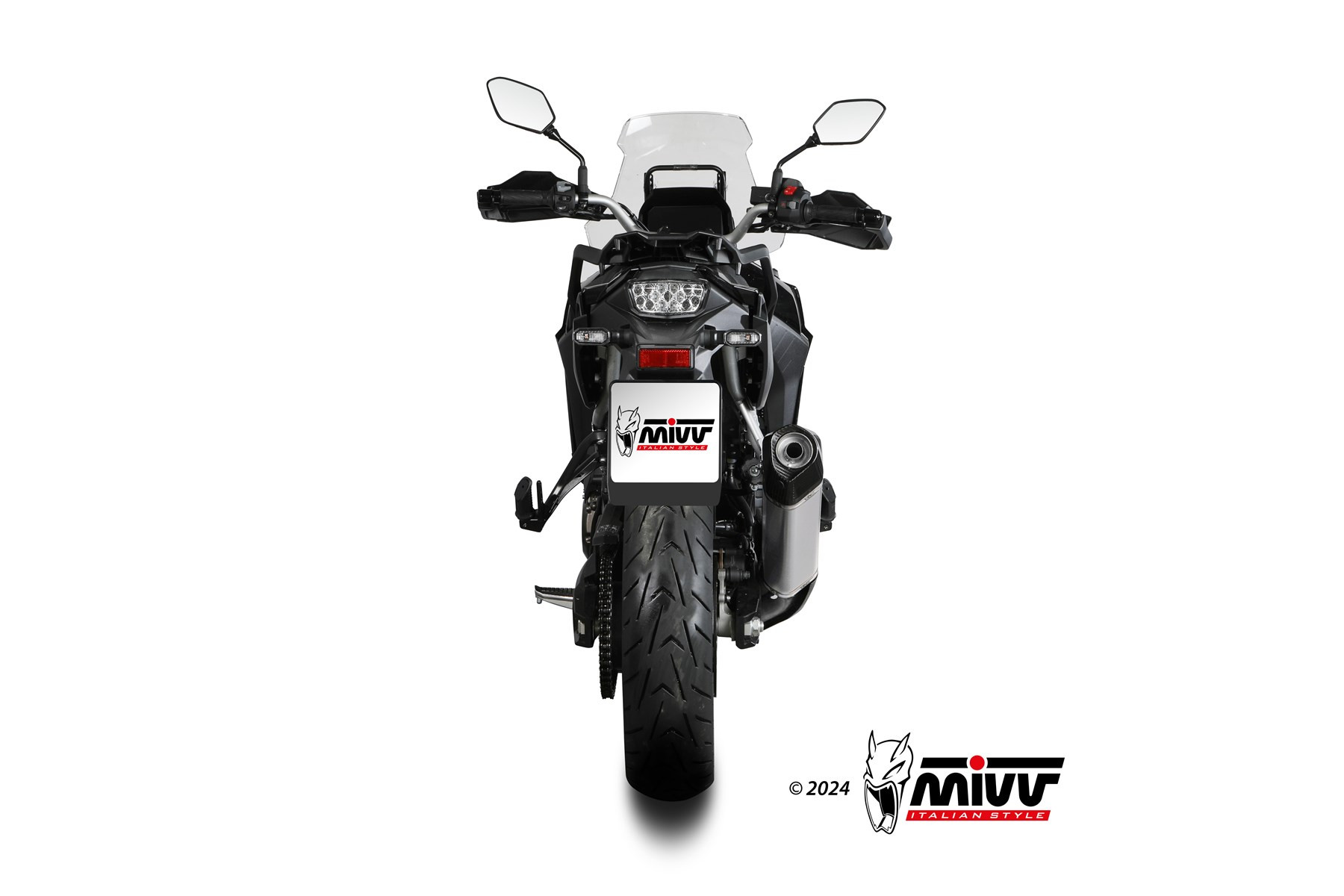 Mivv Slip-On Speed edge Black Suzuki V-Strom 800 de 2023-25