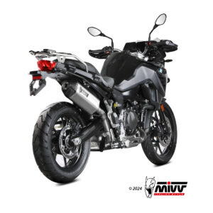 Mivv Slip-On Speed edge St. Steel con tapa carbono BMW F 800 GS 2024-25
