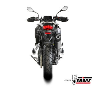 Mivv Slip-On Speed edge St. Steel con tapa carbono BMW F 800 GS 2024-25