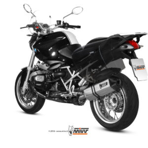 Mivv Slip-On Speed edge St. Steel con tapa carbono BMW R 1200 R 2011-14
