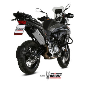 Mivv Slip-On Speed edge St. Steel con tapa carbono Benelli TRK 502 X 2018-25