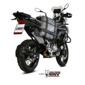 Mivv Slip-On Speed edge St. Steel con tapa carbono Benelli TRK 502 X 2018-25