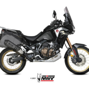 Mivv Slip-On Speed edge St. Steel con tapa carbono Honda CRF 1100 L Africa Twin 2020-25