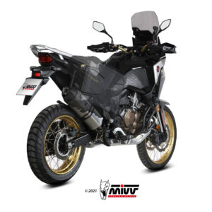Mivv Slip-On Speed edge St. Steel con tapa carbono Honda CRF 1100 L Africa Twin 2020-25