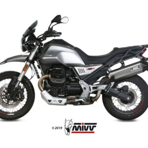 Mivv Slip-On Speed edge St. Steel con tapa carbono Moto Guzzi V85 TT 2019-25