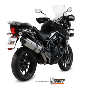 Mivv Slip-On Speed edge St. Steel con tapa carbono Triumph Tiger Explorer 1200 2012-15