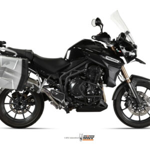 Mivv Slip-On Speed edge St. Steel con tapa carbono Triumph Tiger Explorer 1200 2012-15