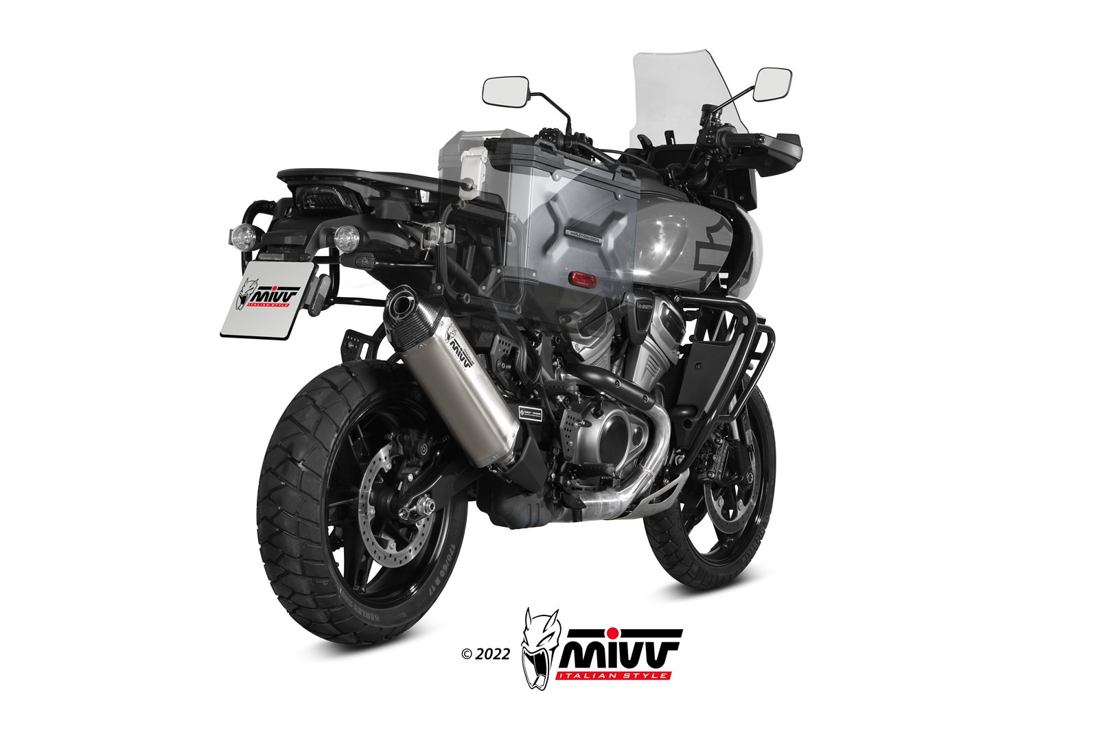 Mivv Slip-On Speed edge Black Harley Davidson Pan Amercia 2020-25