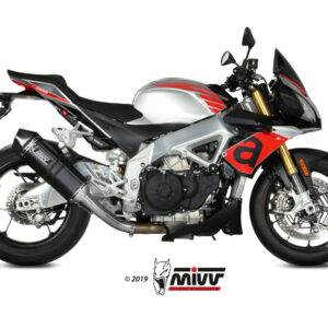 Mivv Slip-On Speed edge black Aprilia Tuono V4 1100 2018-20
