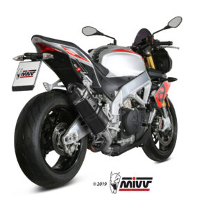 Mivv Slip-On Speed edge black Aprilia Tuono V4 1100 2018-20
