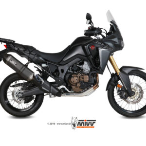 Mivv Slip-On Speed edge black Honda CRF 1000 L Africa Twin 2016-19