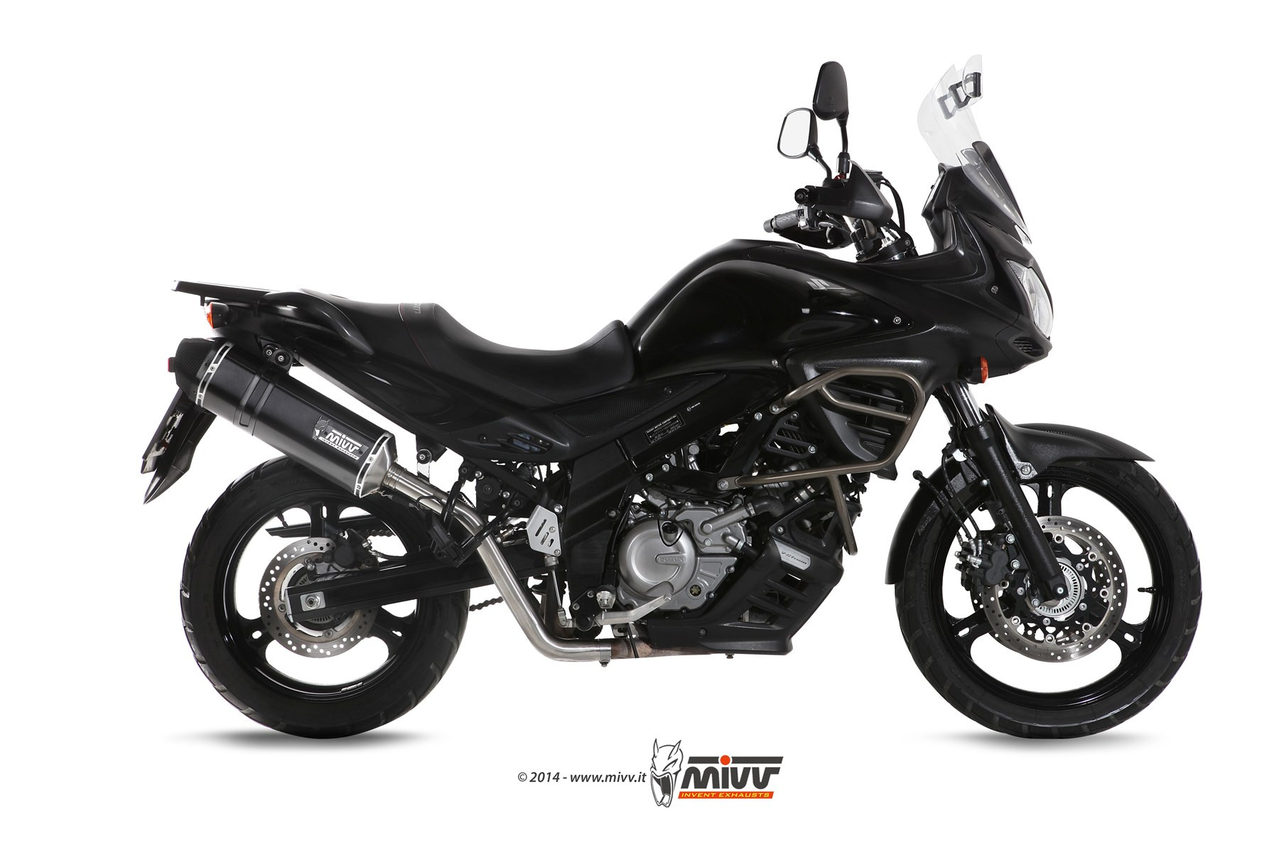 Mivv Slip-On GP black Triumph Speed Triple 2011-15