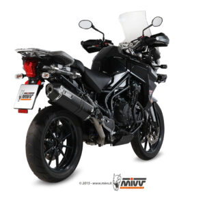 Mivv Slip-On GP black Triumph Speed Triple 2011-15