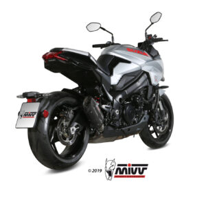 Mivv Slip-On Suono Black con tapa carbono Suzuki GSX-S 1000 Katana 2019-25
