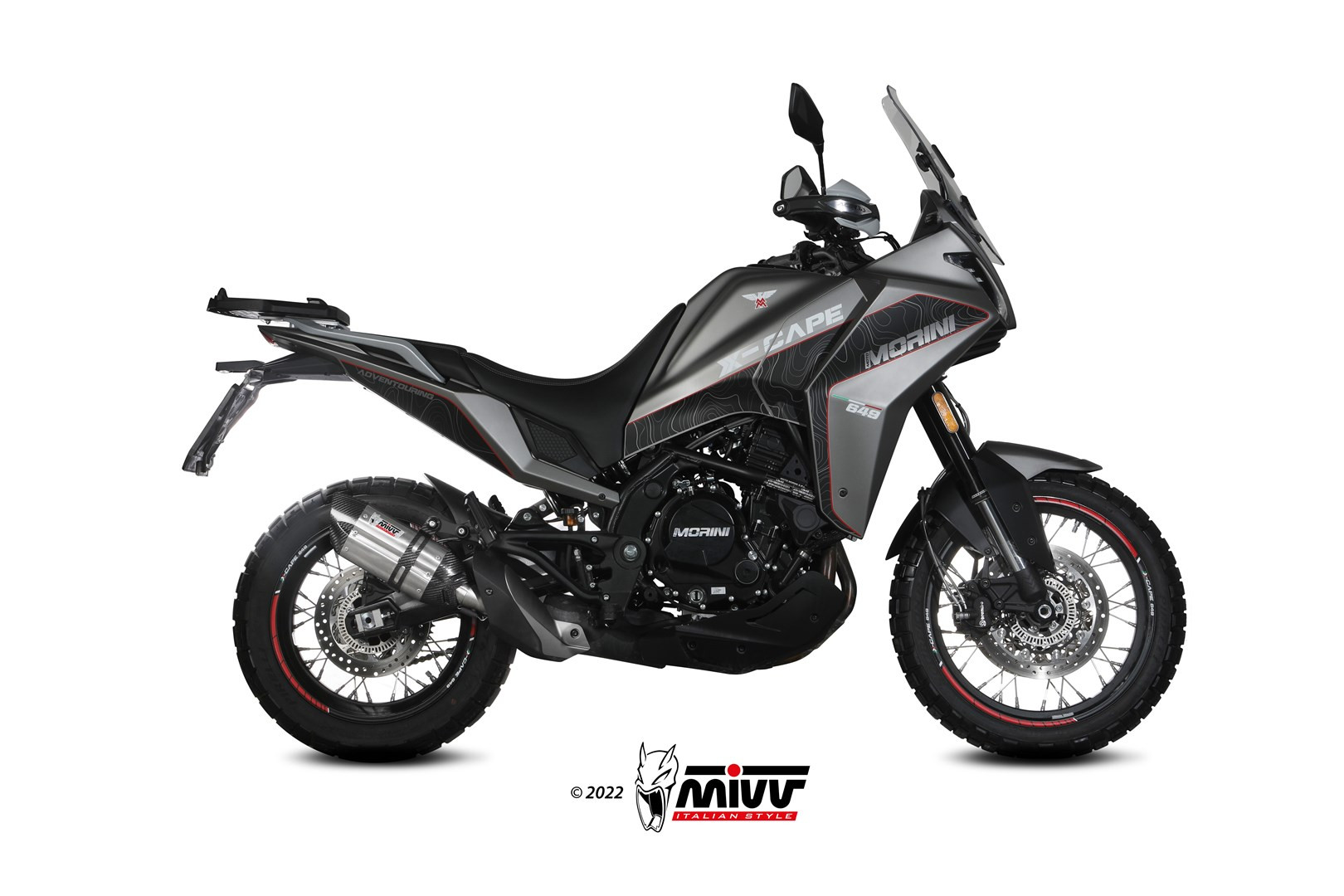 Mivv Tubo no kat (compatible con silenciadores Mivv y Originales) Ducati Hypermotard 950 2021-25