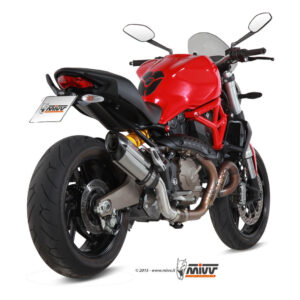 Mivv Slip-On Suono St. Steel con tapa carbono Ducati Monster 821 2014-17