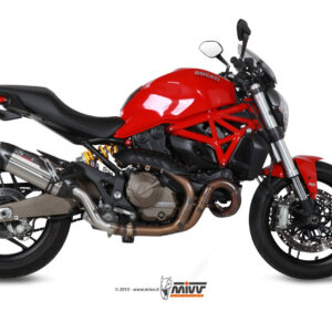 Mivv Slip-On Suono St. Steel con tapa carbono Ducati Monster 821 2014-17