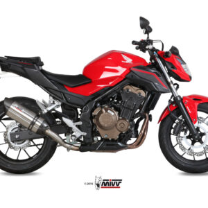 Mivv Slip-On Suono St. Steel con tapa carbono Honda CB 500 F 2016-18